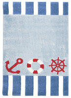 Kinderteppich Happy Rugs AUF HOHER SEE 4 blau 120x180cm