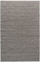Schurwoll Teppich ROUGE silber (verschiedene Größen) 90 x 170 cm