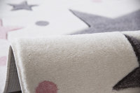 Kinderteppich Happy Rugs STARS creme/grau rosa 160x230cm