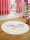 Kids rug Happy Rugs UNICORN pink/creme 133cm round