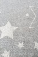 Kids rug Happy Rugs washable STARS silver-gray/white 90x160cm
