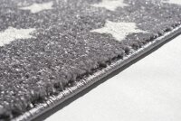 Kinderteppich STAR DREAMS silbergrau/weiß 100x160cm