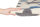 Schurwoll Teppich Happy Rugs SEASTAR natur/blau-grau 120x180 cm