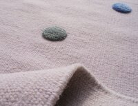 Virgin wool rug Happy Rugs COLORDOTS pink / multicolour 100x160 cm