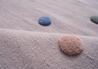 Virgin wool rug Happy Rugs COLORDOTS pink / multicolour 120x180 cm