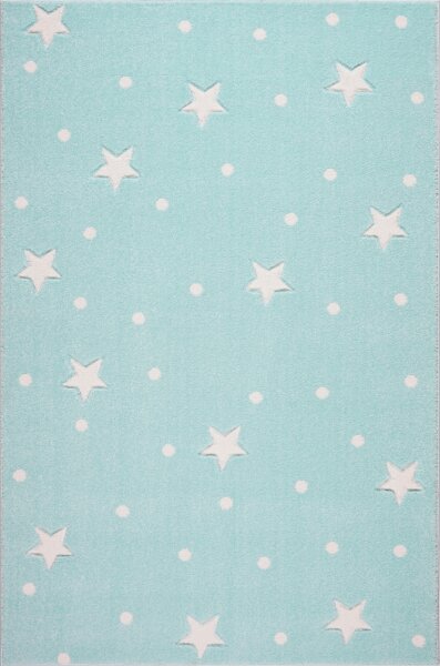 Kinderteppich Kids Love Rugs HEAVEN mint/weiss 120x170cm