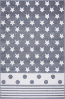 Kids Rug Happy Rugs STARPOINT silver-gray/white  100x160cm