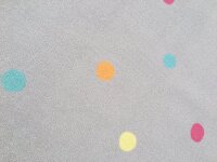 Kids rug Happy Rugs washable LOVE YOU DOTS silver-gray/multicolour 90x160cm