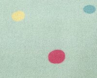 Kids rug Happy Rugs washable LOVE YOU DOTS mint/multicolour 140x190cm