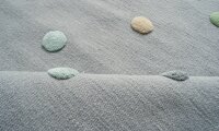 Schurwoll Teppich Happy Rugs COLORDOTS grau/multi 160x230 cm + gratis Anti-Rutschunterlage
