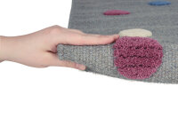 Virgin wool rug Happy Rugs COLORDOTS gray / multicolour 160x230 cm