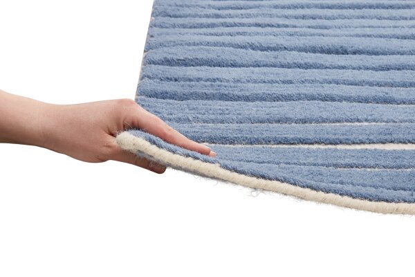 Virgin wool rug Happy Rugs PHOTO blue/nature 160x230cm, 109,00 €