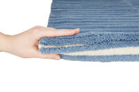 Virgin wool rug Happy Rugs PHOTO blue/nature 160x230cm