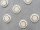 Schurwoll Teppich Happy Rugs RING silbergrau/natur 120x180 cm + gratis Anti-Rutschunterlage