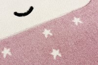 Kinderteppich Kids Love Rugs SMILEY CLOUD rosa/weiss 100x150cm