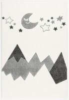 Kinderteppich Kids Love Rugs BERGE creme silbergrau...