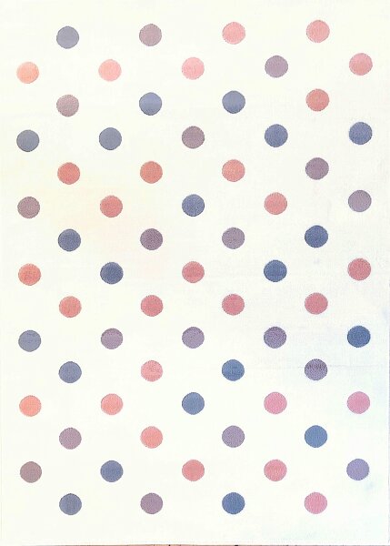 Kinderteppich Happy Rugs CONFETTI creme/rosa-silbergrau 160x230cm