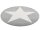 Kinderteppich Happy Rugs SHOOTINGSTAR silbergrau/weiss 160 cm rund