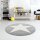 Kids rug Happy Rugs SHOOTINGSTAR silver-gray/white 160cm round