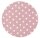 Kinderteppich Kids Love Rugs CIRCLE rosa/weiss 160cm rund