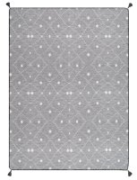 Cotton rug washable Happy Rugs Piatto SOLO grey/nature 160x230 cm