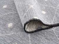 Cotton rug washable Happy Rugs Piatto SOLO grey/nature 160x230 cm