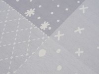 Kids rug Happy Rugs PATCHWORK silver-grey, washable, 90x160cm