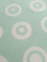 Kids rug Happy Rugs DOUBLEDOTS mint, washable, 90x160cm