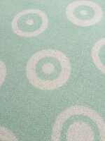 Kinderteppich Happy Rugs DOUBLEDOTS mint, waschbar, 90x160cm