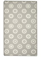 Kids rug Happy Rugs DOUBLEDOTS silver-grey, washable, 90x160cm