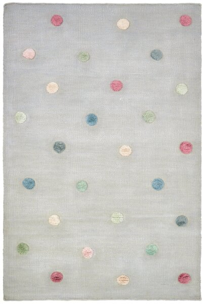 Hand-woven rug Happy Rugs COLORMOON silver-grey/multi 120x180 cm