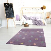Kids rug Happy Rugs FAME lilac/multi 100x160 cm
