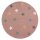 Kids rug Happy Rugs FAME pink/multi 133cm round