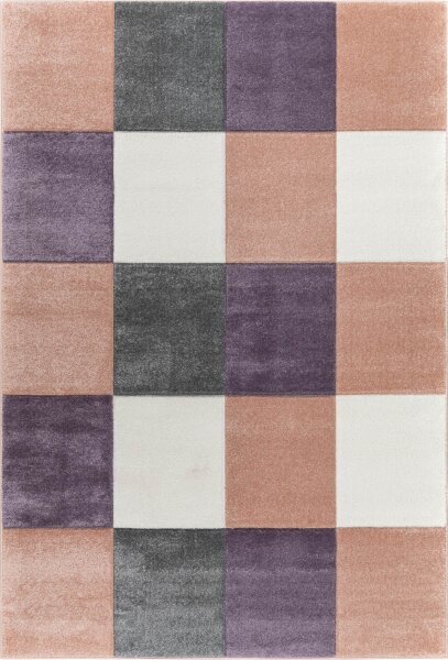 Kinderteppich Happy Rugs CHECKER rosa 160x230cm