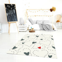 Happy Rugs Kidsheart creme 120 x170 cm